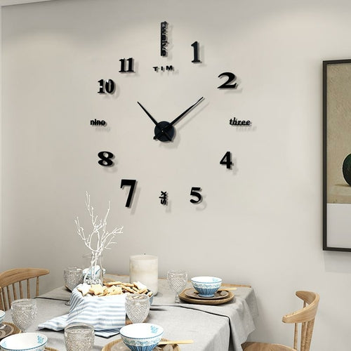 Giant 3D Clock For Home/Office - 47INCHES/120CM