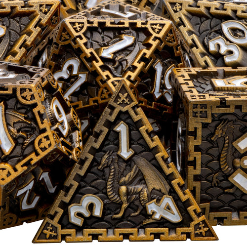 DND Metal Dice Set - Dungeon and Dragon or Other RPG Games