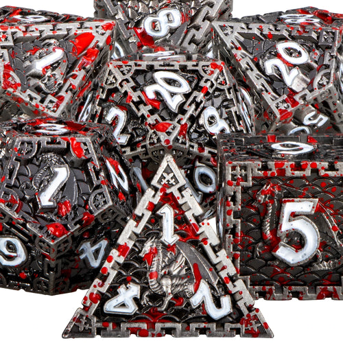 DND Metal Dice Set - Dungeon and Dragon or Other RPG Games