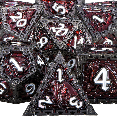 DND Metal Dice Set - Dungeon and Dragon or Other RPG Games