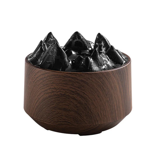 Volcanic Crack Aromatherapy Wood Grain Humidifier for Home Office