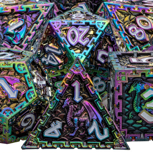 DND Metal Dice Set - Dungeon and Dragon or Other RPG Games